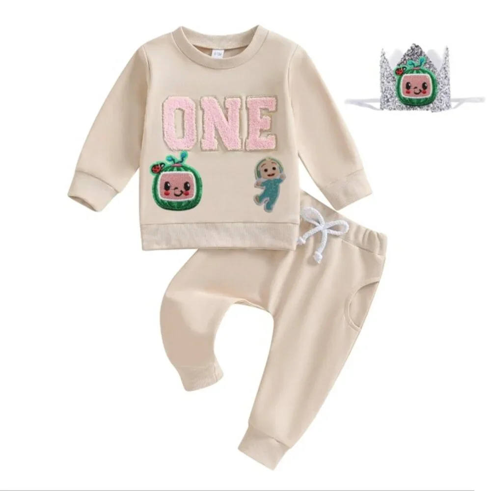 Cocomelon Sweater Cocomelon Pants First Birthday Coco Outfit Clothes Leggings
